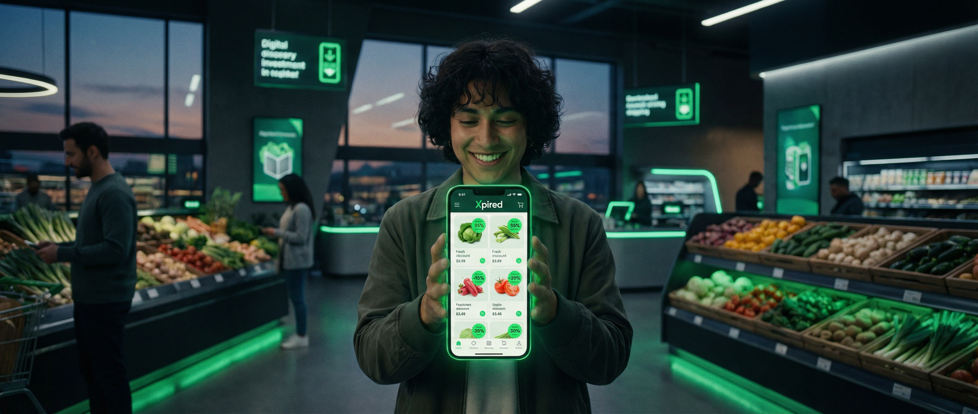 Person shopping for fresh produce