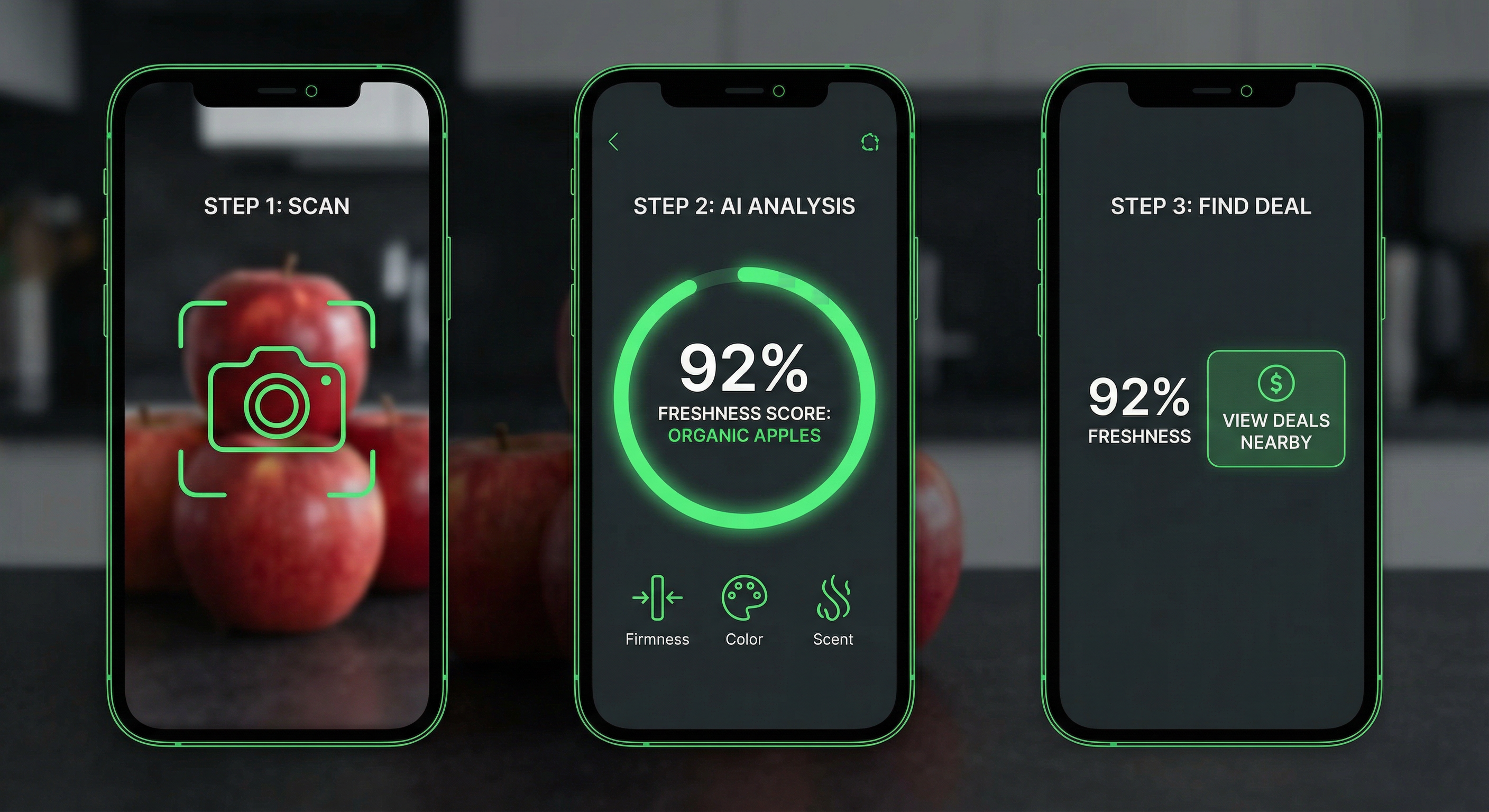Freshness score display